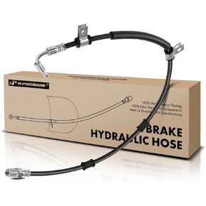 A-Premium Front Driver or Passenger Brake Hydraulic Hose Compatible with Ford and International Harvester Models - F650, F750, 4100, 4300, 4400, MXT, RXT - Replace# 4C4Z2078BA