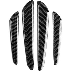 Qiilu 4PCS Carbon Fiber Car Door Edge Guard Trim Molding Crash Scratch Protector for Car Sedan Truck SUV