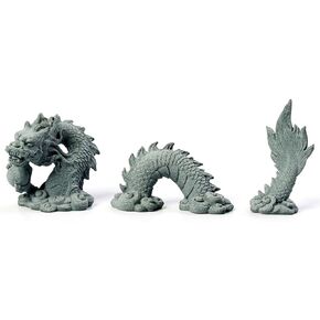 Aquarium Dragon Statue Sandstone Ornaments Asian Fish Tank Decor for Freshwater Saltwater Tank Landscape Garden Decorations