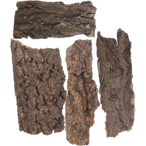 Kisangel 4Pcs Terrarium Cork bark Reptile Tree bark Turtle Climbing Platform Reptile Hide Climbing Bark(Random Shape)