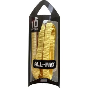 10 Seconds - ALL PRO - Flat Athletic Laces - Polyester, Tightly Woven, Moisture Wicking, Basketball and Football Shoe Lace.