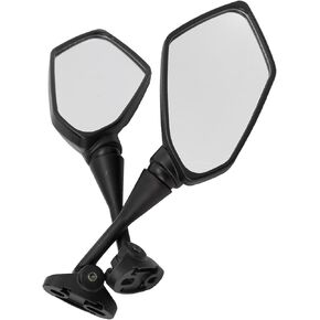 Pair Motorcycle Rearview Mirrors Black Visibility Replacement for CBR F4 Racing