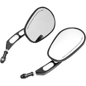 Motorcycle 8mm Rearview Mirror Rear Side Mirrors for Harley Road King Sportster Fatboy Dyna FXDF FLSTF Softail