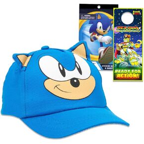 - Nintendo - Sonic the Hedgehog Hat for Boys 4-6 - Sonic Hat Bundle with Sonic the Hedgehog Baseball Cap for Kids Plus Stickers, More | Sonic Baseball Hat for Boys, Kids