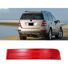 Left Rear Bumper Reflector Light LED Driver Side Red Trim 1648201174 Compatible with Mercedes-Benz GL320 GL450 GL550 X164 2007-2009