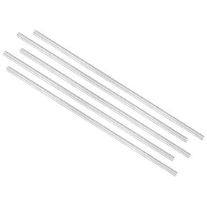 uxcell Aluminum Solid Round Rod Lathe Bar 10mm x 500mm for DIY Craft Tool 5 Pcs