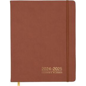 Global Printed Products AY 2024-2025 Weekly Monthly Planner 8"x10": 14 Months June 2024 - July 2025 (Black)