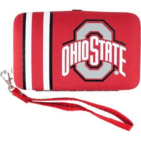 Little Earth NCAA Ohio State Buckeyes Shell Wristlet, 3.5 x 0.5 x 6-Inch, Red