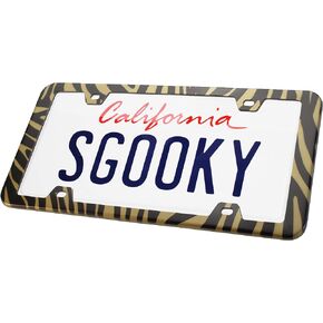 Stainless Steel License Plate Frames, License Plate Cover Tag Holder with Corrosion Resistant Security,4 Hole with Screws (Shinning Red,1pc)