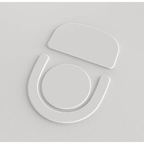 SmoothGlide PTFE Rounded Replacement Mouse Skates Feet for G Pro X 2 Logitech Superlight GPX 2, Ultra-Smooth and Durable, 3M Adhesive, Gaming Mouse White