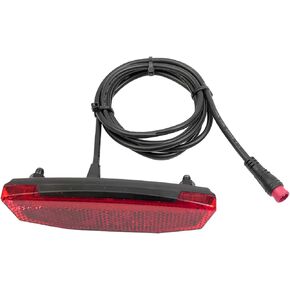 SPYMINNPOO E?Bike Tailight, 6V?60V Tail Light Electric Bike Super Bright LED Warning Rear Light Equipment Waterproof Connector for Night Riding Cycling