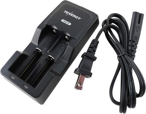 شاحن بطارية ليثيوم أيون Tenergy TN270 لبطاريات 18650/18500/14500 القابلة لإعادة الشحن، شاحن ذكي سريع 2 خليج للمصابيح الكاشفة/بطاريات الكاميرات الرقمية in Saudi Arabia