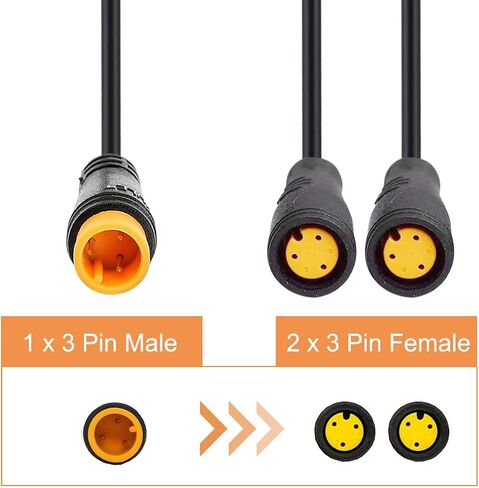 9 Pin Wheel Hub Motor Cable, E-Bike Motor Hall Sensor Waterproof Extension Cable, Electric Bike Accessories Convert Cord for Electric Bicycle, 80cm in Saudi Arabia