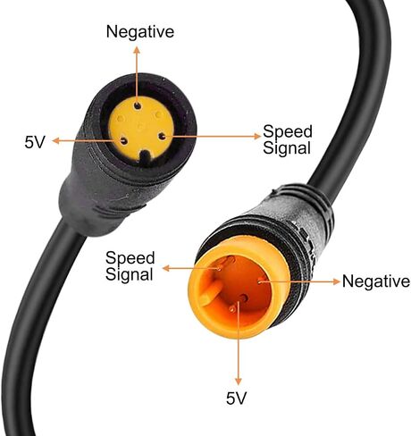 9 Pin Wheel Hub Motor Cable, E-Bike Motor Hall Sensor Waterproof Extension Cable, Electric Bike Accessories Convert Cord for Electric Bicycle, 80cm in Saudi Arabia