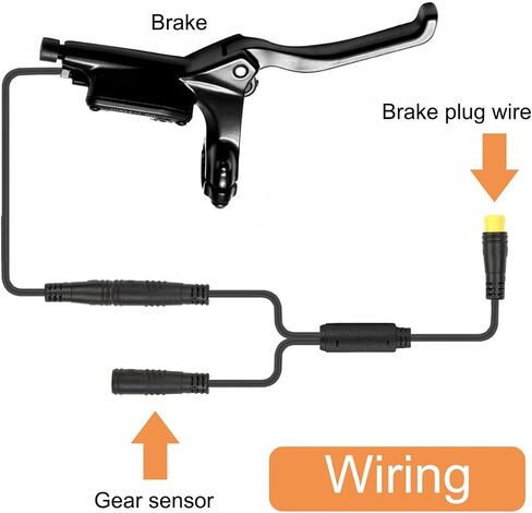 9 Pin Wheel Hub Motor Cable, E-Bike Motor Hall Sensor Waterproof Extension Cable, Electric Bike Accessories Convert Cord for Electric Bicycle, 80cm in Saudi Arabia