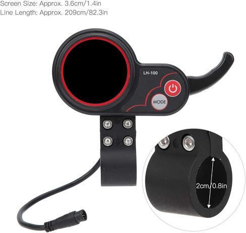 سكوتر كهربائي الإبهام خنق Ebike سكوتر 24V 36V LCD عرض خنق الزناد 2 في 1 عداد السرعة لوحة تحكم التحكم اليدوي للدراجات البخارية الكهربائية in Kuwait