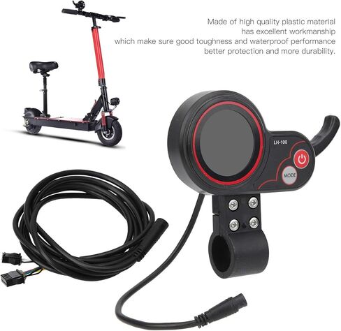 سكوتر كهربائي الإبهام خنق Ebike سكوتر 24V 36V LCD عرض خنق الزناد 2 في 1 عداد السرعة لوحة تحكم التحكم اليدوي للدراجات البخارية الكهربائية in Kuwait