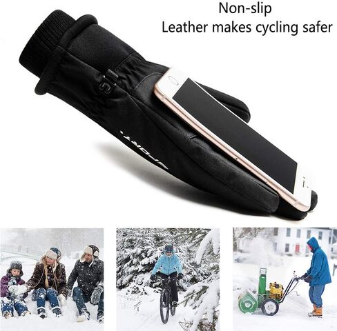 GORELOX Winter Gloves for Men and Women - Touch Screen Waterproof Windproof Thermal Ski Gloves in Cold Weather for Driving Motorcycle Cycling Warmest Gloves in Saudi Arabia