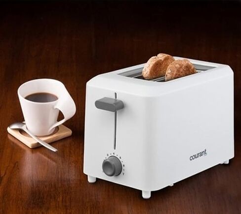Courant CTP-2701W Cool Touch 2-Slice Toaster, White in Saudi Arabia