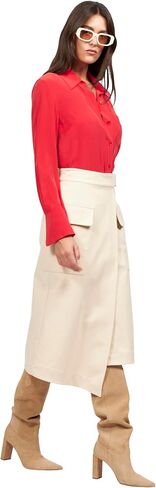 Equipment Women’s Quinn Solid Blouse with Pockets – Oversized Silk Blouse for Women in Saudi Arabia
