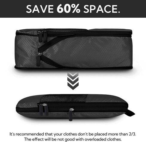 تقول الجدة إن مكعبات التعبئة المضغوطة لمجموعة السفر، وأكياس الضغط ورف التعبئة المعلق، مجموعتان، أساسيات السفر in Kuwait