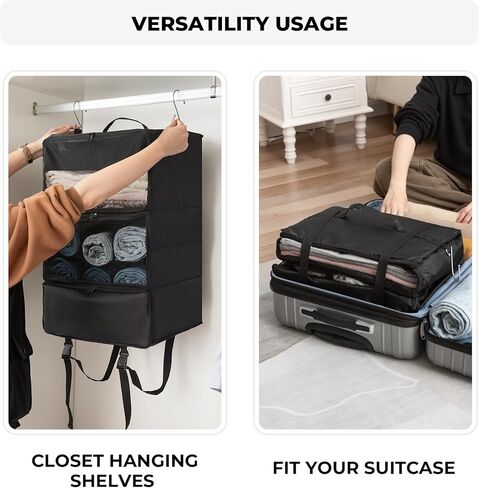 تقول الجدة إن مكعبات التعبئة المضغوطة لمجموعة السفر، وأكياس الضغط ورف التعبئة المعلق، مجموعتان، أساسيات السفر in Kuwait