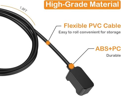 عبوتان متوافقتان مع شاحن Samsung Galaxy Fit 3، وكابل شحن USB مغناطيسي بديل بطول 1.8 قدم لساعة Galaxy Fit 3 الذكية in Kuwait