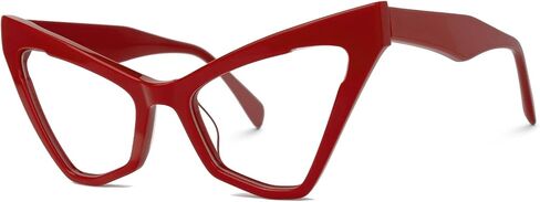 VOOGLAM Multicolor Cat Eye Blue Light Blocking Glasses, Fashion Fake Glasses Frame for Women Anti Eyestrain & UV in Saudi Arabia