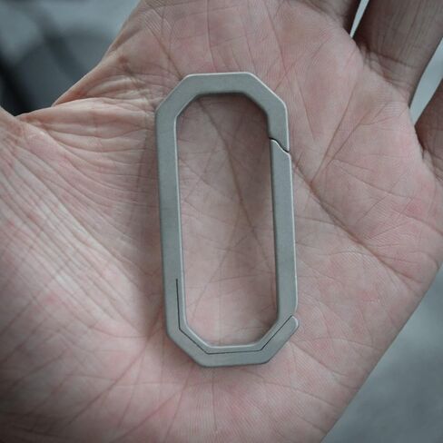 WANERSEN EDC التيتانيوم حلقة تسلق كليب متعددة الوظائف المفاتيح الإفراج السريع مفتاح حامل أدوات في الهواء الطلق in Kuwait