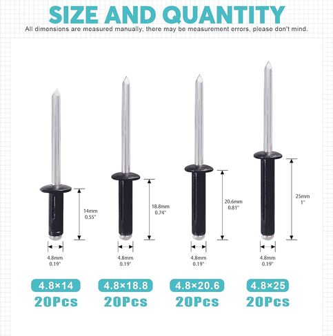 70 قطعة 3/16 "رأس كبير ثلاثي الطي انفجار الألومنيوم البوب ​​المسامير ثلاثي لمبة طويلة البوب ​​تصاعد برشام عدة لقوارب الكاياك وإكسسوارات القوارب in Kuwait