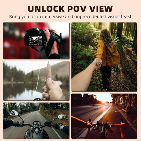 حامل الرقبة المغناطيسي Flymile متوافق مع GoPro Hero 12 11 10 9 OSMO Action 4 3 Insta360، حامل تثبيت سريع للقلادة مع مشبك هاتف لهواتف iPhone Android وملحقات POV VLOG in Kuwait