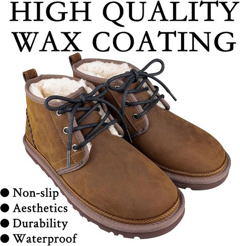 Endoto 2 Pairs Round Shoe Laces for UGG Neumel Boot,Shoelaces Replacement Laces for UGG in Saudi Arabia