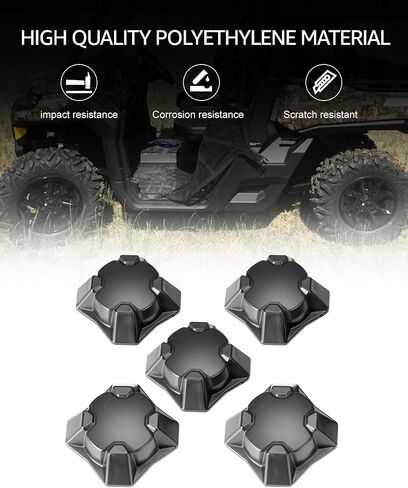أغطية محور مركز عجلة Defender، أغطية غطاء مركز محور العجلة A & UTV PRO متوافقة مع ملحقات Can Am Defender Commander Outlander Maverick 2015-2021، استبدل OEM # 705401541، 5 قطع in Saudi Arabia