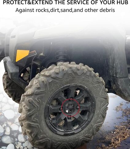 أغطية محور مركز عجلة Defender، أغطية غطاء مركز محور العجلة A & UTV PRO متوافقة مع ملحقات Can Am Defender Commander Outlander Maverick 2015-2021، استبدل OEM # 705401541، 5 قطع in Saudi Arabia