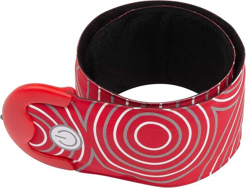 Nite Ize SlapLit Rechargeable LED Slap Wrap - Light-Up Slap Band for Wrists or Ankles - Wristband with LED Light for Nighttime Visibility - Running, Biking, Hiking & More - Red with Red LED in Saudi Arabia