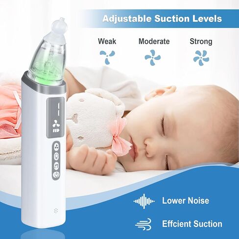 TopQuaFocus Nasal Aspirator for Adult & Baby Effective Nose Sucker for Quick Relief Ideal Nasal Suction for Babies and Toddlers 3 Silicone Tips Adjustable Suction Level - Lavage Care System in Kuwait