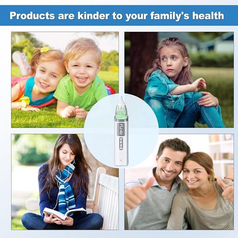 TopQuaFocus Nasal Aspirator for Adult & Baby Effective Nose Sucker for Quick Relief Ideal Nasal Suction for Babies and Toddlers 3 Silicone Tips Adjustable Suction Level - Lavage Care System in Kuwait