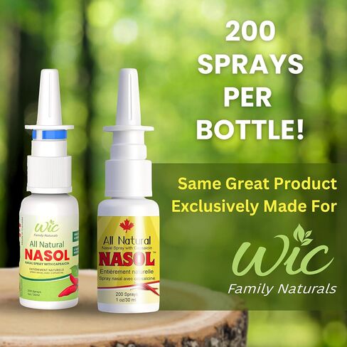 Capsaicin Nasal Spray - 200Sprays - Natural Sinus Relief, Sinus Relief Spray, Natural Allergy Sinus Spray for Stuffy Nose, Non-Addictive Formula for Holistic Nasal Wellness(1) in Saudi Arabia