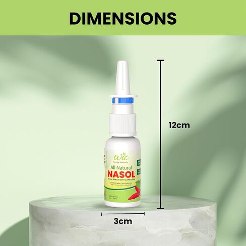 Capsaicin Nasal Spray - 200Sprays - Natural Sinus Relief, Sinus Relief Spray, Natural Allergy Sinus Spray for Stuffy Nose, Non-Addictive Formula for Holistic Nasal Wellness(1) in Saudi Arabia