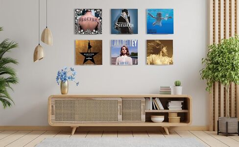 Clear Vinyl Record Shelf Wall Mount 8 Pack 7 Inch, Acrylic Vinyl Album Holder Display, CD shelf, Album Frame Organizer, Kids Bookshelf, Floating Wall Shelf in Home Office and Record Store in Saudi Arabia