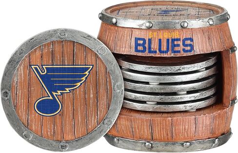 FOCO St. Louis Blues NHL 5 Pack Barrel Coasters in Saudi Arabia