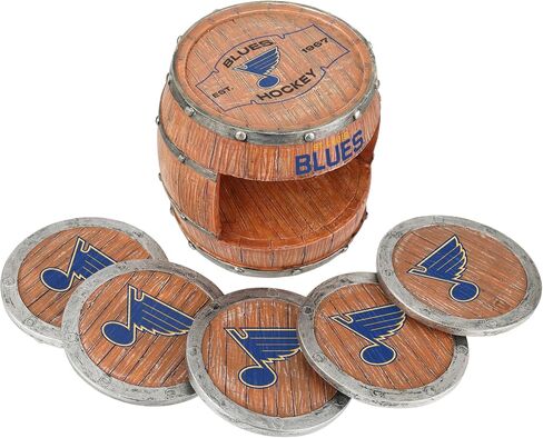 FOCO St. Louis Blues NHL 5 Pack Barrel Coasters in Saudi Arabia