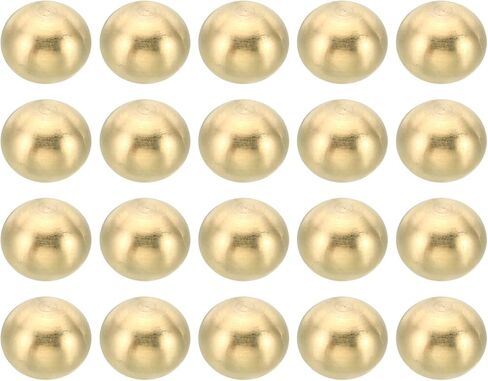 PATIKIL M5x0.8 Thread Cap Nuts Knob, 20 Pack Brass Ball Lamp Decoration Screw Caps Nut Cover Nut for Furniture Lighting or DIY Project 10mm in Saudi Arabia