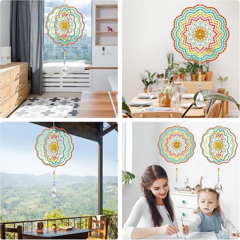 Liccyy جديد 3D شنق الماس الفن اللوحة الرياح الرنين Suncatcher مجموعات الملحقات للبالغين والأطفال المبتدئين، 5D الكريستال جوهرة الفن الطلاء Suncatcher حسب الرقم DIY هدية المنزل حديقة نافذة الديكور، الطيور in Saudi Arabia