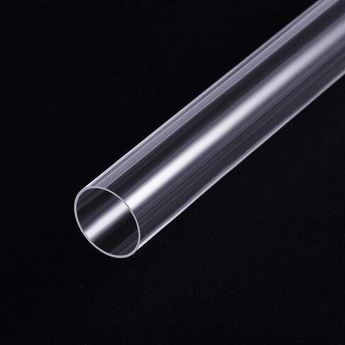 uxcell 2pcs Clear Rigid PVC Pipe 19/32"(15mm) ID x 5/8"(16mm) x 2ft Round Tube Tubing in Saudi Arabia
