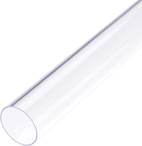 uxcell 2pcs Clear Rigid PVC Pipe 19/32"(15mm) ID x 5/8"(16mm) x 2ft Round Tube Tubing in Saudi Arabia
