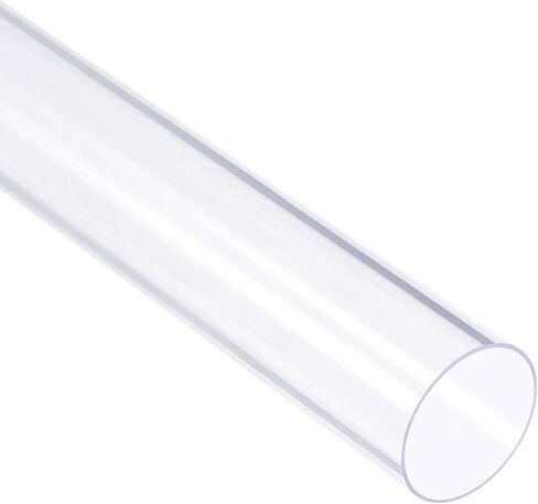 uxcell 2pcs Clear Rigid PVC Pipe 19/32"(15mm) ID x 5/8"(16mm) x 2ft Round Tube Tubing in Saudi Arabia