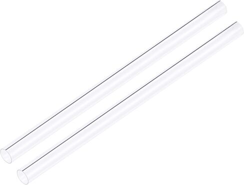 uxcell 2pcs Clear Rigid PVC Pipe 19/32"(15mm) ID x 5/8"(16mm) x 2ft Round Tube Tubing in Saudi Arabia