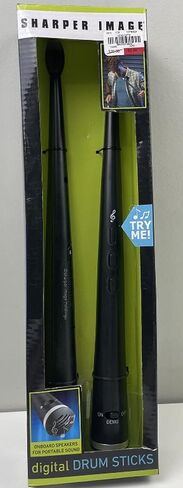 أعواد الطبول الإلكترونية، أعواد طبلة هوائية تعمل بالبطارية، أعواد طبلة هوائية ذات إيقاع روك مع أضواء LED وأصوات أدوات مدمجة متعددة مع طرف حساس + مكبر صوت in Kuwait