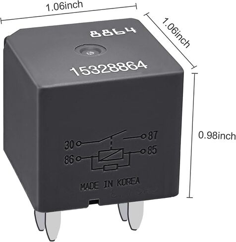 Relay 15328864, 4 Pin 12V Relay - Compatible for Chevy GMC GM Buick A/C Compressor Control Fuse Starter Relay in Saudi Arabia